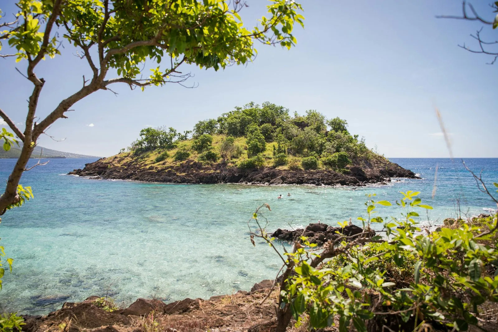 Îlets Pigeon dans les eaux turquoise de la Réserve Cousteau, Bouillante, Guadeloupe